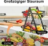 UISEBRT Obstkorb 2 Stöckig Obst Etagere Obstschale Metall Produktbild-Vorschau 4