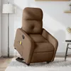 Massagesessel mit Aufstehhilfe Braun Stoff Produktbild-Vorschau 2
