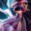 A close-up abstract image of flowing fabric with vibrant colors and gradients. Produktbild-Vorschau