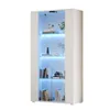 Merax Vitrinenschrank mit LED Beleuchtung, Glasvitrine mit Produktbild-Vorschau 8