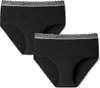 Schiesser Damen 2PACK Panties schwarz 38/40  PAK Produktbild-Vorschau 4