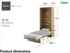 MEBLINI Schrankbett Bed Concept - Wandbett mit Lattenrost - Produktbild-Vorschau 8