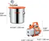 A vacuum chamber and a vacuum pump are shown with dimensions indicated. Náhľad obrázku produktu