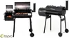 A black smoker-grill is shown in two different views against a white background. Produktbild-Vorschau