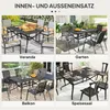Outsunny Gartentisch Stahl 150x90 cm Wetterfest Balkontisch Produktbild-Vorschau 6