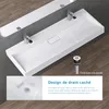 doporro Lavabo Suspendu avec Bonde Vasque à Poser Blanc Voir les images du produit 3
