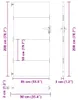 vidaXL Gartentor 85x200 cm Cortenstahl Produktbild-Vorschau 5