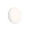 Spectrum LED Außenleuchte Wandlampe Weiß rund Ø14cm IP54 8W Produktbild-Vorschau 2