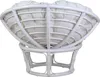MiaMöbel Sessel 'Papasan' weiß, Ø 100 cm Produktbild-Vorschau 2