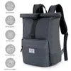 Cityrucksack Rolltop Rucksack Damen Herren Tagesrucksack Produktbild-Vorschau 4
