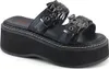 EMILY-100 Damen Sandale von DemoniaCult, Schwarz EU 40, US Produktbild-Vorschau 1
