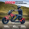 E-Motorroller M1P-Rot 60V 2000W Motor 30AH 45km/h Bis zu Produktbild-Vorschau 2