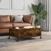 vidaXL salontafel met wielen, gerookt eikenhout, 91x55x34 Productafbeelding-voorbeeld 3