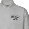 Huuraa Damen Polo Shirt Ärztin mit Herz XS Sport Grey Bio Produktbild-Vorschau 2