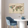 MuchoWow® Poster Weltkarte - Retro - Pflanzen 60x40 cm - Produktbild-Vorschau 5
