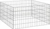 vidaXL Quadratischer Komposter 100 x 100 x 50 cm Eisen Produktbild-Vorschau 1