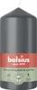 Bolsius Stumpenkerze grau 12 cm Ø 5,8 cm Produktbild-Vorschau 1