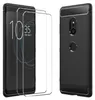 A smartphone with a screen displaying the time and date, next to a clear protective case and a black protective case. Produktbild-Vorschau