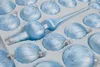 39 tlg. Glas-Weihnachtskugeln Set in Ice Blau Silber Regen Produktbild-Vorschau 2