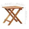 vidaXL Skladací záhradný stolík 40 x 40 x 40 cm z masívneho Náhľad obrázku produktu 9