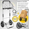 ELONEO Chariot d'achat pour escaliers avec compartiment Voir les images du produit 7