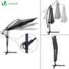 VOUNOT® 300 cm Ampelschirm, Sonnenschirm mit Windsicherung Produktbild-Vorschau 2