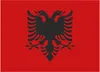 A flat image of the flag of Albania. Produktbild-Vorschau
