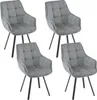EUGAD 4 x Esszimmerstühle drehbar, bequem modern, mit Produktbild-Vorschau 1