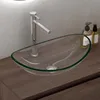 doporro Lavabo da Appoggio in Vetro Temperato Lavandino Anteprima dell’immagine prodotto 2