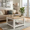 CLP Couchtisch Bastrop 60 x 60 cm quadratisch rustikal Produktbild-Vorschau 3