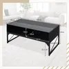 COSTWAY Table basse LED brillante, table basse en marbre Voir les images du produit 2