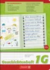 A children's story notebook with a drawing on the left page and handwritten text on the right page. Produktbild-Vorschau
