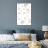 MuchoWow® Poster Blumen - Muster - Pastell - Rosa - Baby - Produktbild-Vorschau 3