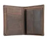 H.I.S Leder Geldbörse Wallet Brown dunkelbraun Produktbild-Vorschau 6
