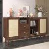 MODFU Sideboard mit 3 Rattan Türen und 2 Schubladen, Produktbild-Vorschau 5