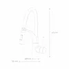 Küchenarmatur K2O Splash 25x8x43cm Einhebelmischer mit 360° Produktbild-Vorschau 4