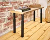 Tischbein rund Ø30 mm höhenverstellbar 300-500 mm schwarz Produktbild-Vorschau 1