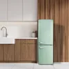 Frigorifero retrò con congelatore - Colore: verde - Anteprima dell’immagine prodotto 4
