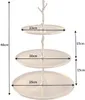 Elegante Etagere ABSTRACT 46cm gold mit drei Etagen Produktbild-Vorschau 11