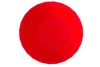 A red plant pot with a saucer, viewed from directly above. Podgląd zdjęcia produktu