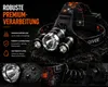 LED Stirnlampe Kopflampe Wiederaufladbarer Scheinwerfer Produktbild-Vorschau 9