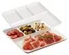 Plato de porcelana blanca de 25 cm para servir aperitivos Vista previa de la imagen del producto 2