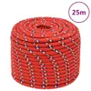 vidaXL Corde de bateau rouge 12 mm 25 m Polypropylène Voir les images du produit 6