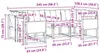vidaXL Outdoor-Sofagarnitur mit Kissen 6 pcs Natürlich und Produktbild-Vorschau 8