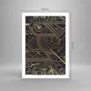 Poster - Poster ohne Rahmen - Ornament Gold Schwarz - 50x70 Produktbild-Vorschau 4