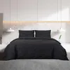 vidaXL Komplet pościeli czarny 200x200 cm bawełna Podgląd zdjęcia produktu 3