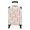 MuchoWow® Koffer Handgepäck Trolley Rollkoffer Kleine Produktbild-Vorschau 1