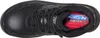 A top-down view of a black work boot. Produktbild-Vorschau