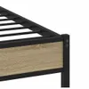 vidaXL Metallbett ohne Matratze Sonoma-Eiche 193x203 cm Produktbild-Vorschau 7