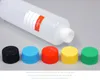 5 Plastikflaschen 250 ml, rund mit bunten Deckeln (leer) Produktbild-Vorschau 2